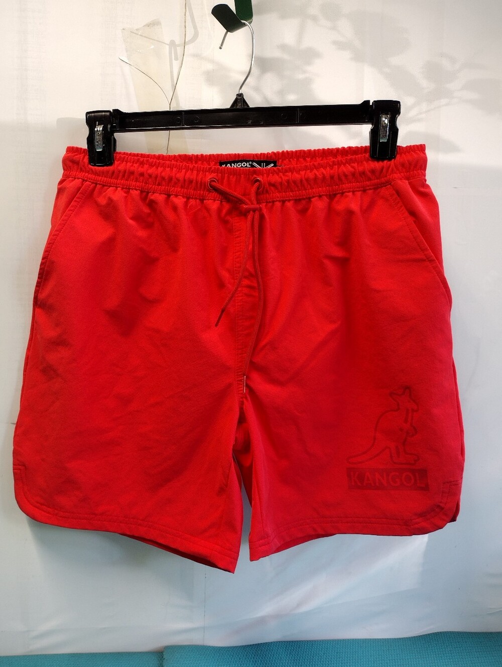 Kangol Men's Drawstring Swim Trunks Shorts Orange - M